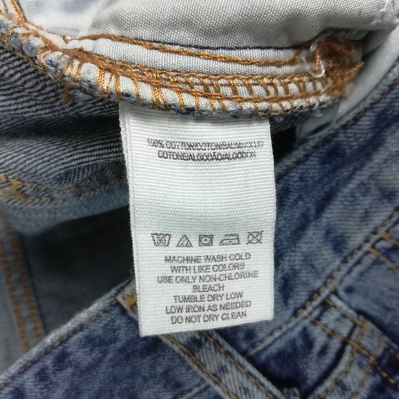 We The Free Womens Jeans‎ Straight Leg Crop Denim Blue Button Fly High Rise 27 - Picture 13 of 14